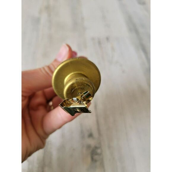 Red glass candle vintage clip ornament Xmas tree - Picture 6 of 6